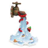 Maxbell Faucet Octopus Figurine Resin Sculpture for Balconies Flowerbed Housewarming