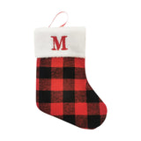 Christmas Stockings Portable Xmas Fireplace Socks for Holiday Home Fireplace Letter M