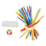 Maxbell Wooden Sticks Toy Halloween Children Creative Keep It Steady Fun Family Game with 30 Sticks