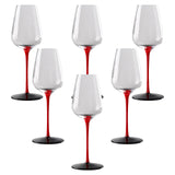 12x Wine Glass Goblet Glassware Tasting Cup for Anniversary Burgundy Home