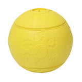 Maxbell Maxbell Pet Chew Toy Food Dispenser Rubber Ball Bite-Resistant Clean Teeth Yellow