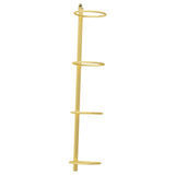 Basketball Rack Wall Mounted Display Storage Indoor Home Players Ball Holder Gold 25x93cm