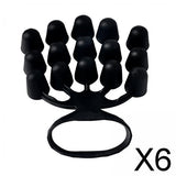 Maxbell 6xFingers Exerciser Stretcher Finger Strengthener Piano Hand Grip Strengthener Black