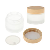 Maxbell Maxbell 2X Empty Refill Round Face Cream Bottles Lotion Cosmetics Container Jars 50g