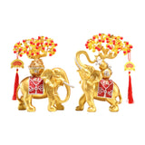 Maxbell Resin Statue Collection Gifts Prosperity Figurine for Indoor Bedroom Desktop Elephant