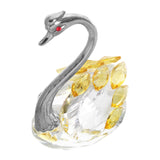 Maxbell Swan Figurine Decoration Decors Swan Statue for Birthday Anniversary Cabinet yellow