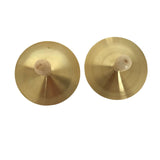 Maxbell Finger Cymbals Brass Mini Copper Hand Cymbals for Dances Holiday Celebration