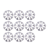 Maxbell 10 Pieces Flower Rhinestone Flatback Embellishments Wedding Shoes
