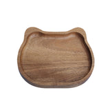 Maxbell Wood Serving Platter with Rim Breakfast Tray for Countertop Kitchen Bathroom 15x13x2cm