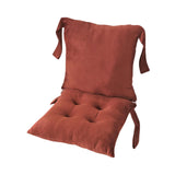 Maxbell Chair Cushion with Backrest Decoration Ergonomic Pad for Winter Home Bedroom Brown
