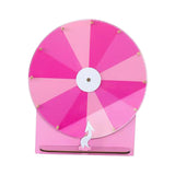 Maxbell Tabletop Prize Roulette Acrylic Rotating Wheel for Birthday Store Trade Show Pink