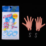 Maxbell Maxbell Flexible Jointed Hands Body Part for 1/4 Fat BJD MSD IP JID Doll Accessories Coffee Skin