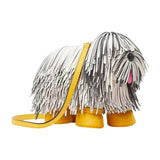 Maxbell Womens Shoulder Bag Dog Shaped Crossbody Shoulder Bag for Street Travel Work White