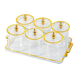 Maxbell Dry Fruit Tray with Lid Multipurpose Appetizer Tray for Party Holiday Snacks clear