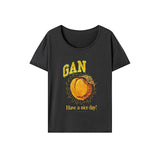 Maxbell Maxbell T Shirt for Women Summer Round Neck Short Sleeve Top for Vacation Work Beach L