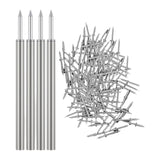 Maxbell 400 Pieces Skirting Thread Seamless Nails Double Head for Chairs Wood Veneer