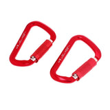 Maxbell 1 Pair 30KN D-Ring Twist Auto Locking Rock Climbing Carabiner Rescue Red - Aladdin Shoppers