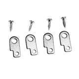 Maxbell Guitar Effects Pedal Mounting Kit Luthier Making Easy to Install Replacement Silver