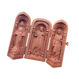 Maxbell Wood Carving Ornaments Catholic Relics Gift Crafts for Bedroom Table Desktop
