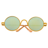 Maxbell Copper Round Frame Glasses for 1/6 Blythe 9cm Salon Doll yellow - Aladdin Shoppers