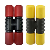 Maxbell 2Pcs Rhythm Shaker Percussion Instruments for Studio Party Supplies Drummers Red and Yellow