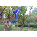 Maxbell 2pcs Artificial Bird Feathered Realistic Garden Yard Decor Ornament  Parrot