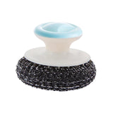 Maxbell Cast Iron Cleaner Kitchen Cleaning Brush for Pots Cookware Cast Iron Skillet Blue