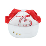 Maxbell Maxbell 1 Pc Pet Baseball Cap Summer Outdoor Sunbonnet Visor Cap for Cat Dog Red L