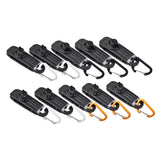 Maxbell 10 Pieces Tarp Clips Clamp Awning Tighten Tent Snaps with D Carabiners - Aladdin Shoppers