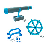 Maxbell Kids Playground Accessories Set Gifts for Kids Outdoor Games Toy Attachments Blue Gray