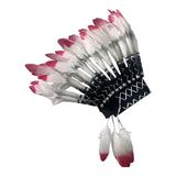 Maxbell Indian Hat Artificial Feather Headdress for Halloween Fancy Dress Dance Show