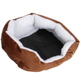 Maxbell Soft Comfortable Removable Inner Cushion Dog Cat Mat Pad Bed Pet Supplies Coffee + White