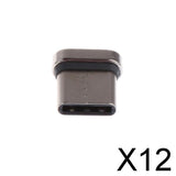 Maxbell 12xUniversal Magnetic Type-C Tip USB Data Sync OTG Wire Head Charging Converter