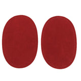 Maxbell Sew-On Oval Elbow/Knee Patches Cord Jeans Repair Craft Sewing Applique Red
