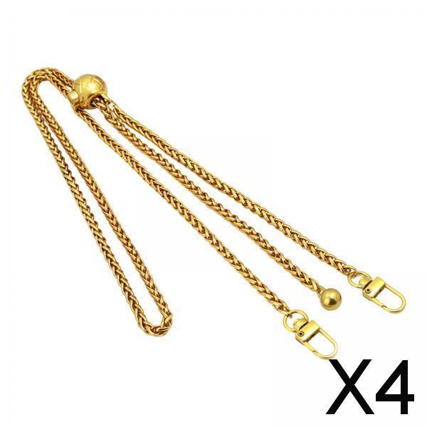 Maxbell 4xPurse Chain Strap Adjustable Bag Chain for Small Shoulder Bag Handbag Clutch Gilt Aureate