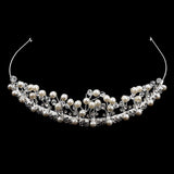 Maxbell Bridal Bridesmaid Headband Pearl Rhinestone Crown Hair Band Wedding Tiara - Aladdin Shoppers