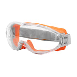 Maxbell Safety Goggles Clear Lens for Adults for Industrial Spraying Scientific Work Orange