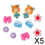 Maxbell 5xBeach Bag Charms Accessories 1.2cm Long DIY Handmade PVC Totes Charm Inserts