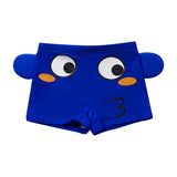 Maxbell Kids Swimsuit Shorts Swimwear Youth Swimming Bath Pants Blue Fish L