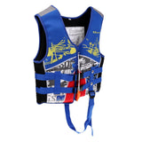 Maxbell Maxbell Kids Buoyancy Life Jackets Vest with Whistle for Swimming Kayaking L Blue