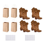 Maxbell Western Cowboy Boots Flower Boxes DIY for Anniversary Wedding Supplies Table