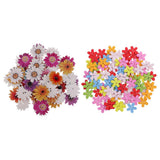 Maxbell 150Pcs Daisy Flower Wooden 2-holes Buttons for Crafts Scrapbooking 15mm 25mm