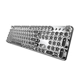 Maxbell Retro Punk 104 Key PC Wired Keyboard Black Switch Mechanical Gaming Keyboard