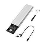 Maxbell Maxbell M.2 Enclosure Adapter Support M Key/B+M Key for External Case Equipment Silver