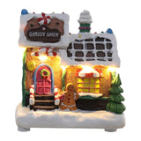 Maxbell Lighted up Christmas Village House Indoor Outdoor Xmas Christmas Scene House Biscuit