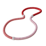 Maxbell Fitness Hoop Portable Outdoor Sports Folding Equipment for Adults Travel Gym pink