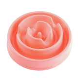Maxbell Maxbell Pet Dog Plastic Bowl Interactive Slow Food Anti Gulp Feed Healthy Dish Pink
