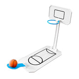 Maxbell Maxbell Mini Fun Basketball Game Toy Miniature Foldable Basketball Hoop Toy for Kids White