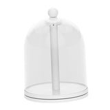 Maxbell Rotatable Showcase Figure Display Case for Charms Plush Figures Action Dolls White