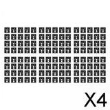 Maxbell 4x120 Pieces Keyboard Switch Pads Parts Universal for Hot Swappable Keyboard Style A PE